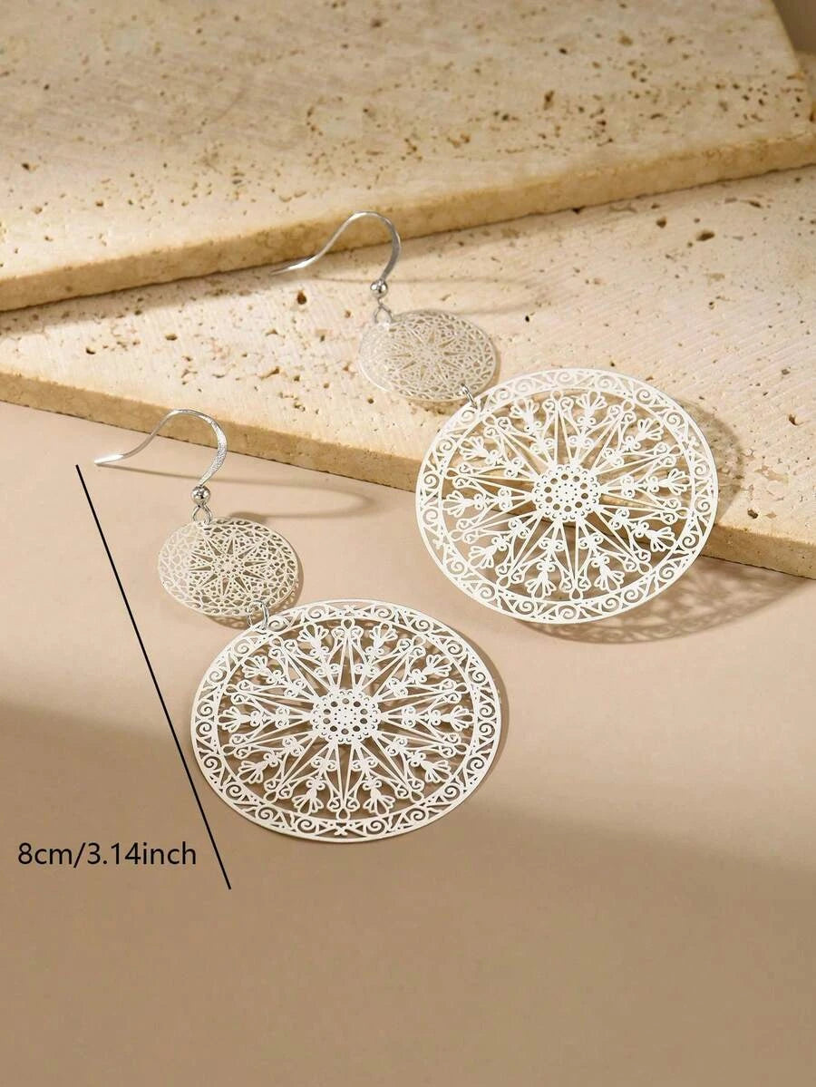 Vintage Hollow Statement Earrings