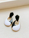 Two Tone Drop Earrings