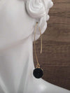Resin Geometric Drop Earrings