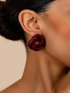Chic Lacquered Geometric Earrings