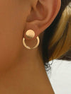 Minimalist Geometric Spiral Earrings