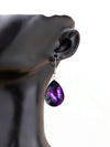 Vintage Minimalist Purple Butterfly Earrings