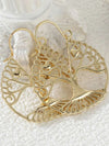Hammered Large Hoop Earrings