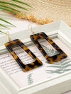 Colorful Geometric Square Drop Earrings