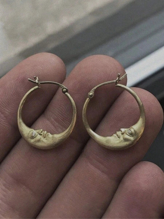 Moon Shaped Vintage Earrings