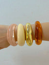 Vintage Geometric Resin Bangle Set