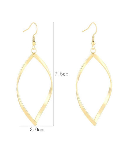 Vintage Twisted Textured Hoop Earrings