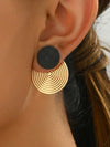Minimalist Geometric Spiral Earrings