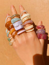 Chunky Resin Ring Set