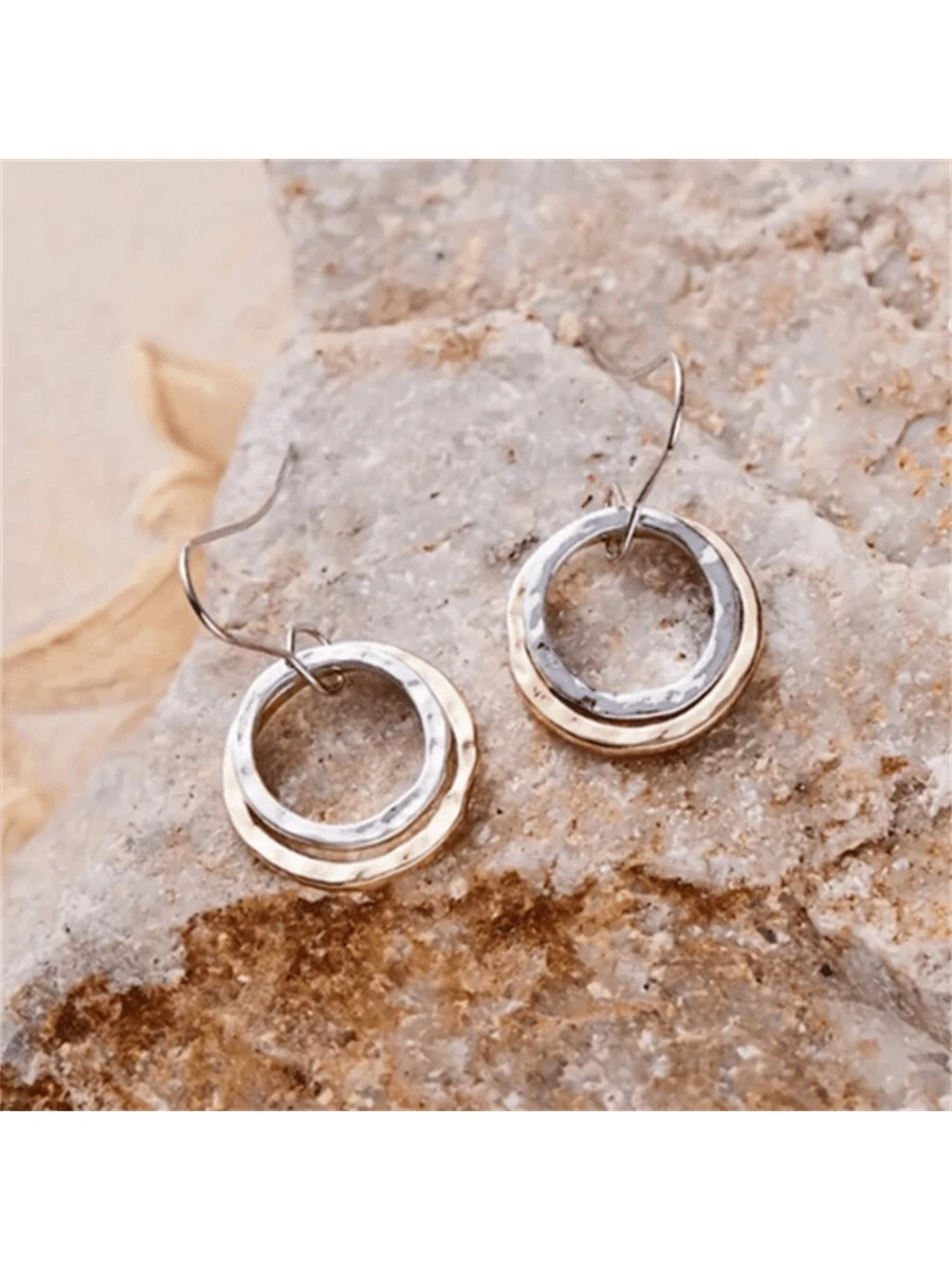 Bohemian Vintage Hollow Round Earrings