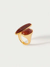 Glisma Gold Plated Geometric Open Ring