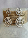 Vintage Style Asymmetrical Spiral Drop Earrings