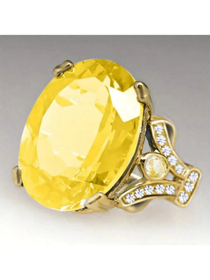 Bohemian Red Cubic Zirconia Ring
