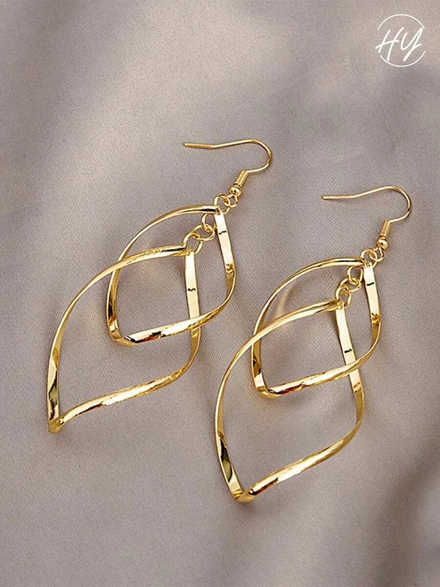 Personalized Vintage Spiral Earrings