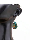 Asymmetrical Glass Pattern Drop Earrings