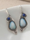 Vintage Bohemian Blue Asymmetrical Pendant Earrings