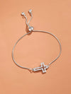 Cubic Zirconia Cross Bracelet