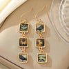 Vintage Artistic Style Multi-Layer Sunflower Earrings