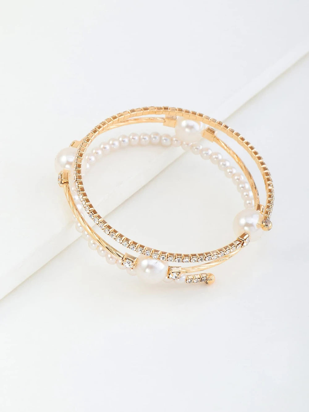 Faux Pearl Rhinestone Jewelry