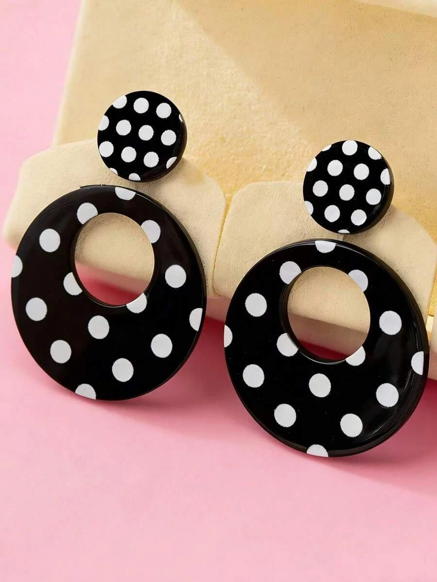 Elegant Black Drop Earrings
