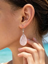 Vintage Tiger Eye Teardrop Earrings