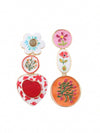 Vintage French Style Heart Moon Drop Earrings