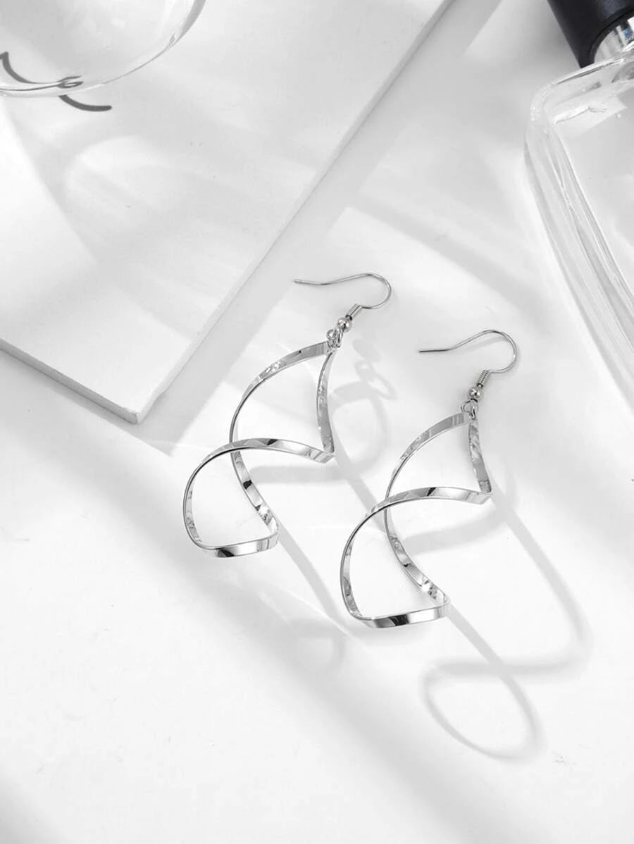 Vintage Twisted Textured Hoop Earrings