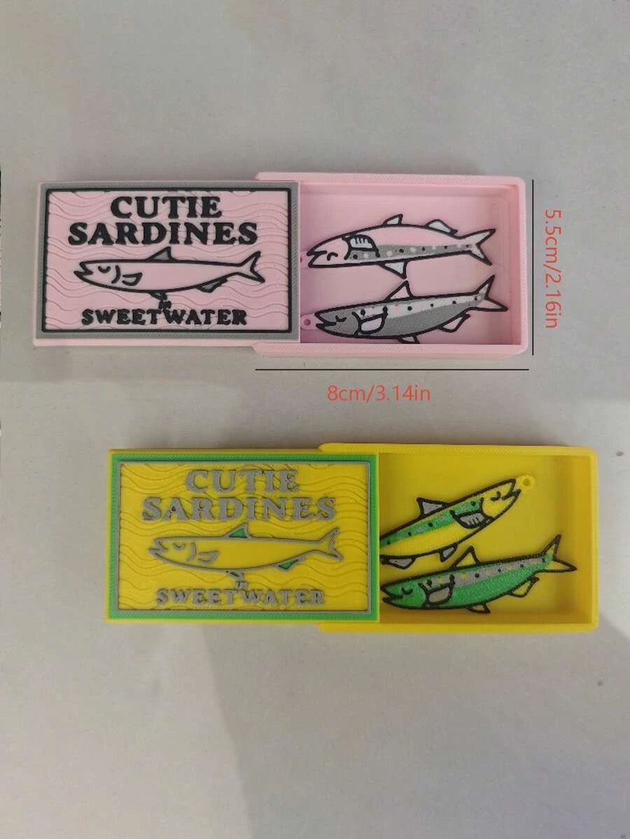 Sardine Can Storage Box and Pendant Set