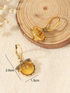 Vintage Dragonfly Crystal Drop Earrings