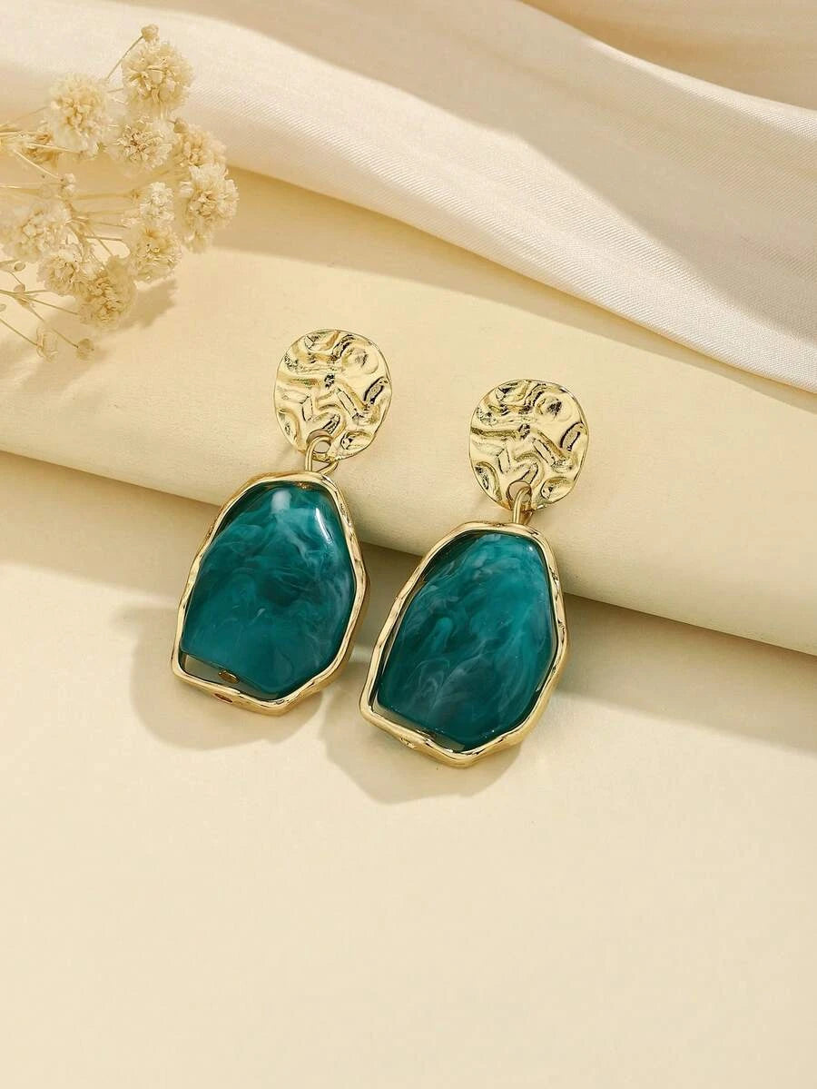Bohemian Resin Drop Earrings