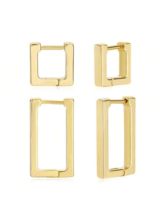 Minimalist Geometric Stainless Steel Earrings