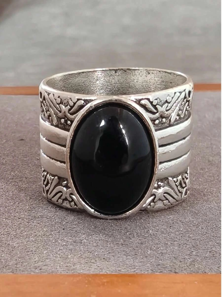 Vintage Silver Thick Band Ring