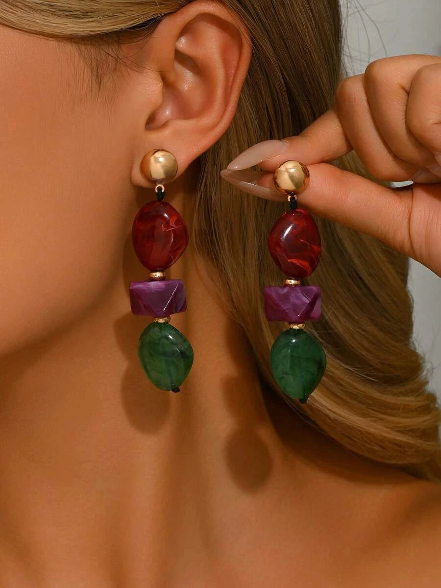 Bohemian Gold Drop Earrings