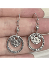 Bohemian Vintage Hollow Round Pendant Earrings