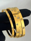 Four-Leaf Clover Rhinestone Bracelet Set