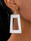 Colorful Geometric Square Drop Earrings