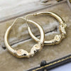 Hammered Large Hoop Earrings
