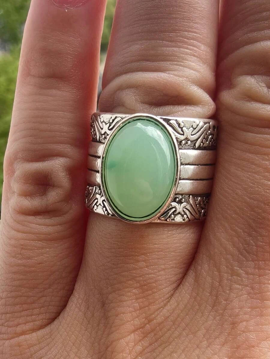 Vintage Silver Thick Band Ring