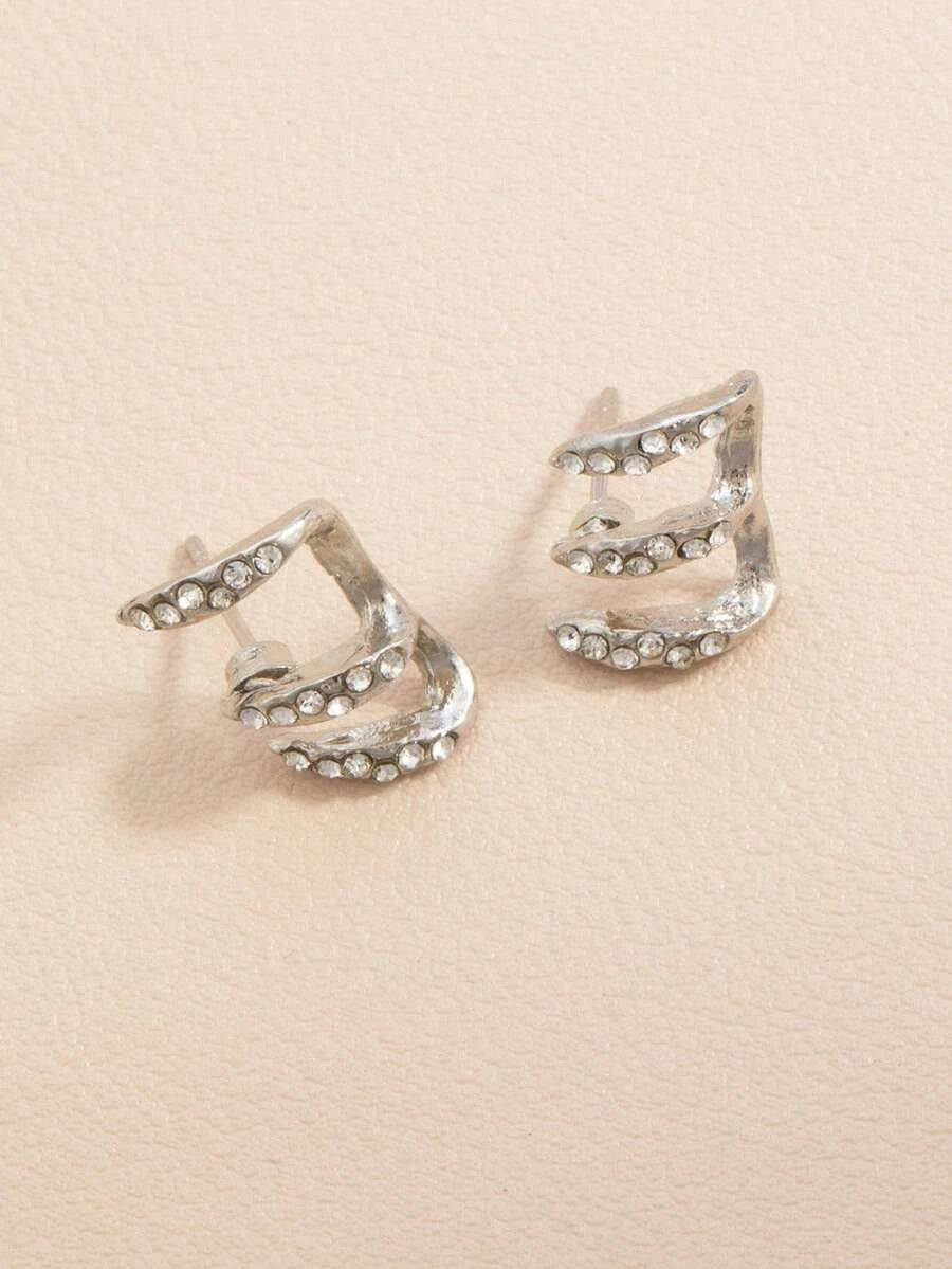 Vintage Resin U-Shaped Earrings
