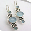 Floral Carved Bead Drop Earrings