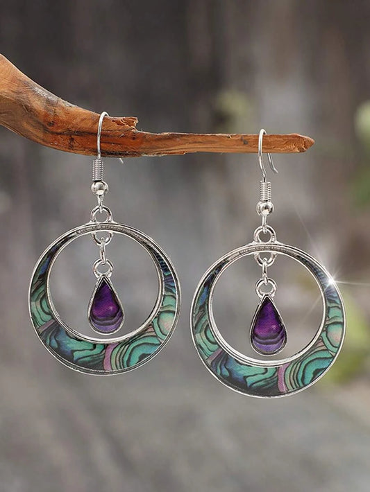 Vintage Palace Geometric Hoop Earrings