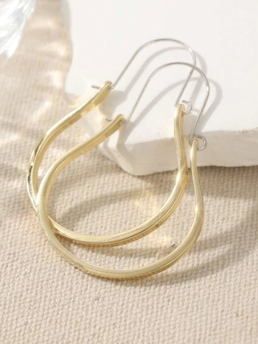 Simple Vintage Silver Earrings