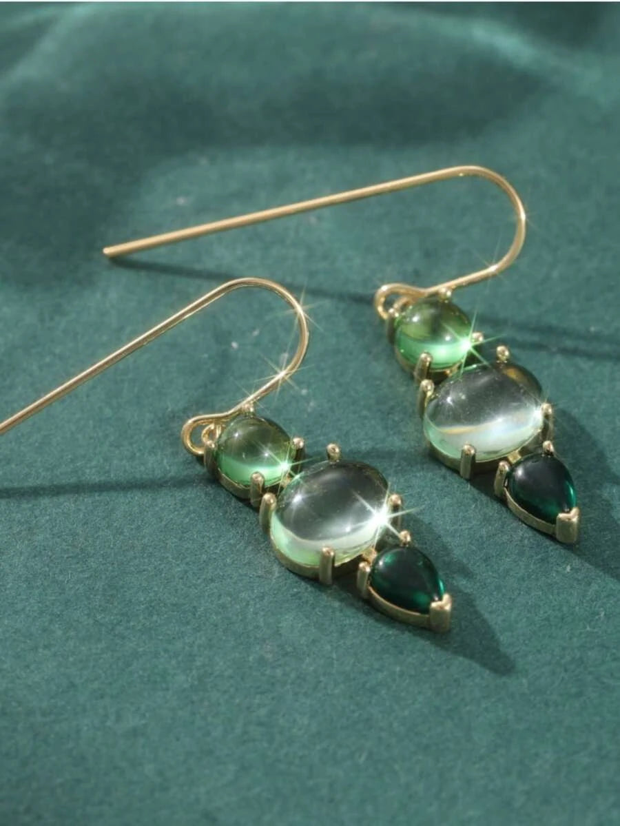 Retro Minimalist Geometric Drop Earrings