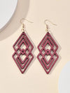 Casual Geometric Wooden Earrings