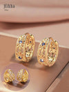Vintage Hollow Geometric Circular Earrings