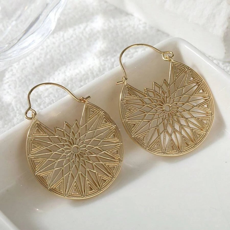 Classic Copper Hoop Earrings
