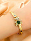 Geometric Green Zirconia Bracelet