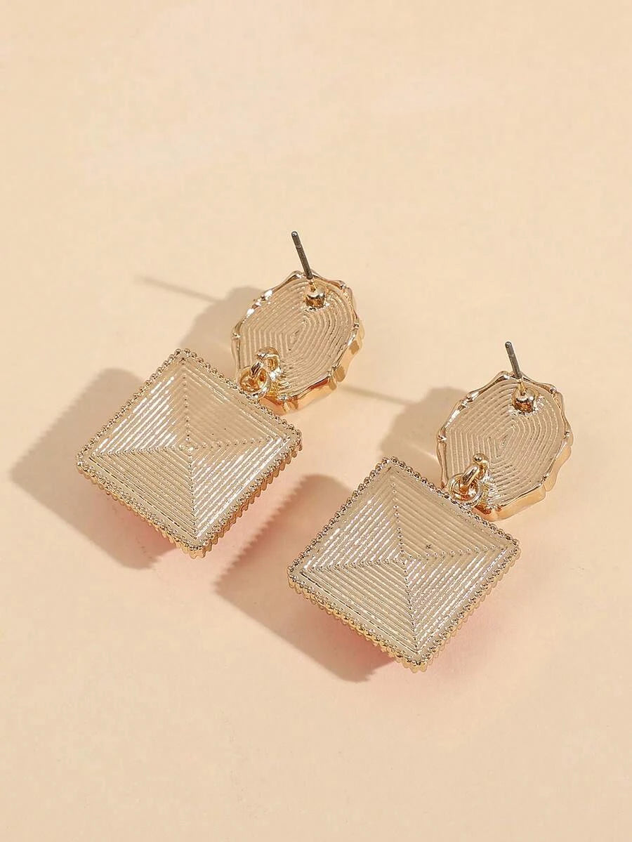 Square Drop Earrings
