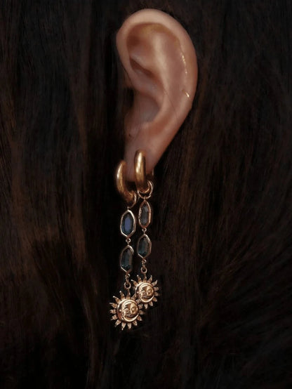 Vintage Moon Drop Earrings