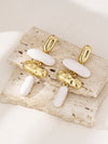 Asymmetrical Geometric Enamel Drop Earrings
